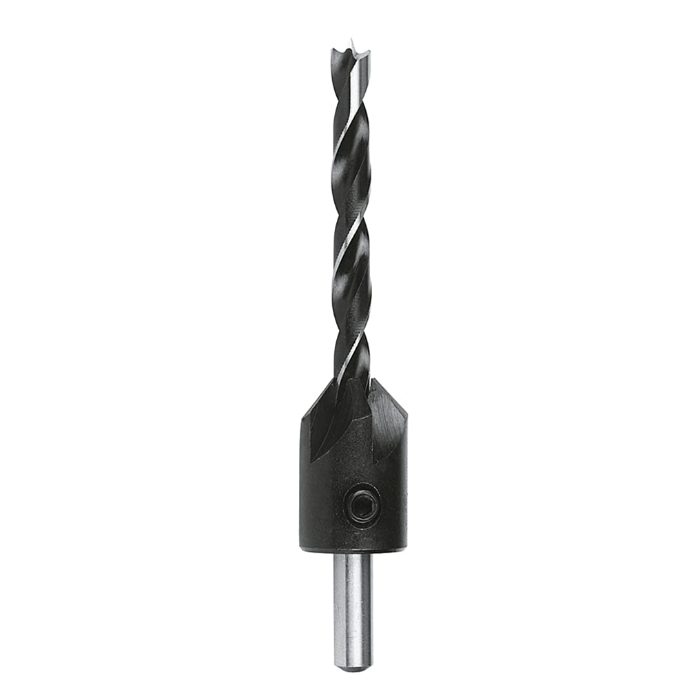 Fisch 06306-01206 Wood Twist Drill/Countersink, 0 V, Silver/Black, 6/16 x 93 mm