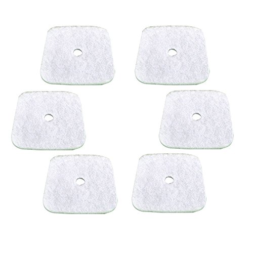 Hipa (Pack of 6 Air Filter for Mantis 7222 7222E 7222M 7225 7230 7234 7240 7920 7924 Tiller/Cultivator