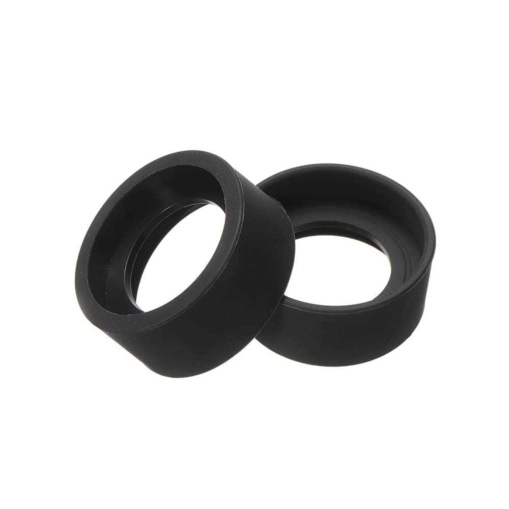 Vogueing Tool 2PCS Rubber Eyepiece Cover Eyepiece Guards Cylinder Eyepice Shield Cups for Binocular Microscope （Flat Angle 36MM)