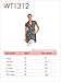 MBJ WT1312 Womens Print Short Sleeve Empire Line Side Panel Tunic XXL CORAL_NAVY