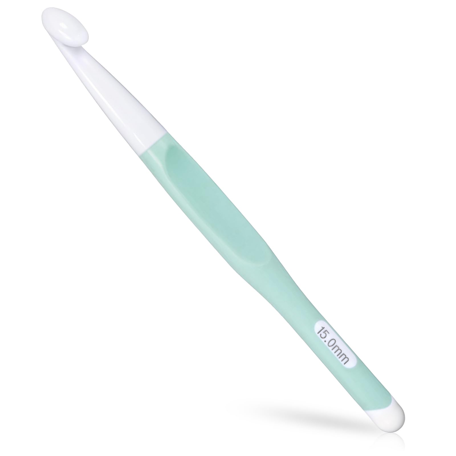 Photo 1 of 15mm Large Crochet Hook with Ergonomic Handle, Big Crochet Hooks for Chunky Yarn, Rubber Handle Crochet Hook, Professional Huge Crochet Needles for Beginners and Experiecced Crochet Lover