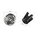 WAKE Bar End Plugs Handlebar End Caps Bike Handlebar Plugs for Most Bicycle, Mountain Bike, Road Bike, MTB, BMX (2 Counts, Rubber Sponge Aluminum, Black/Red/Gold/Blue/Gray) (Gray)