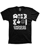 Choose your weapon gamer shirt video game shirts funny nerdy gaming tshirts
