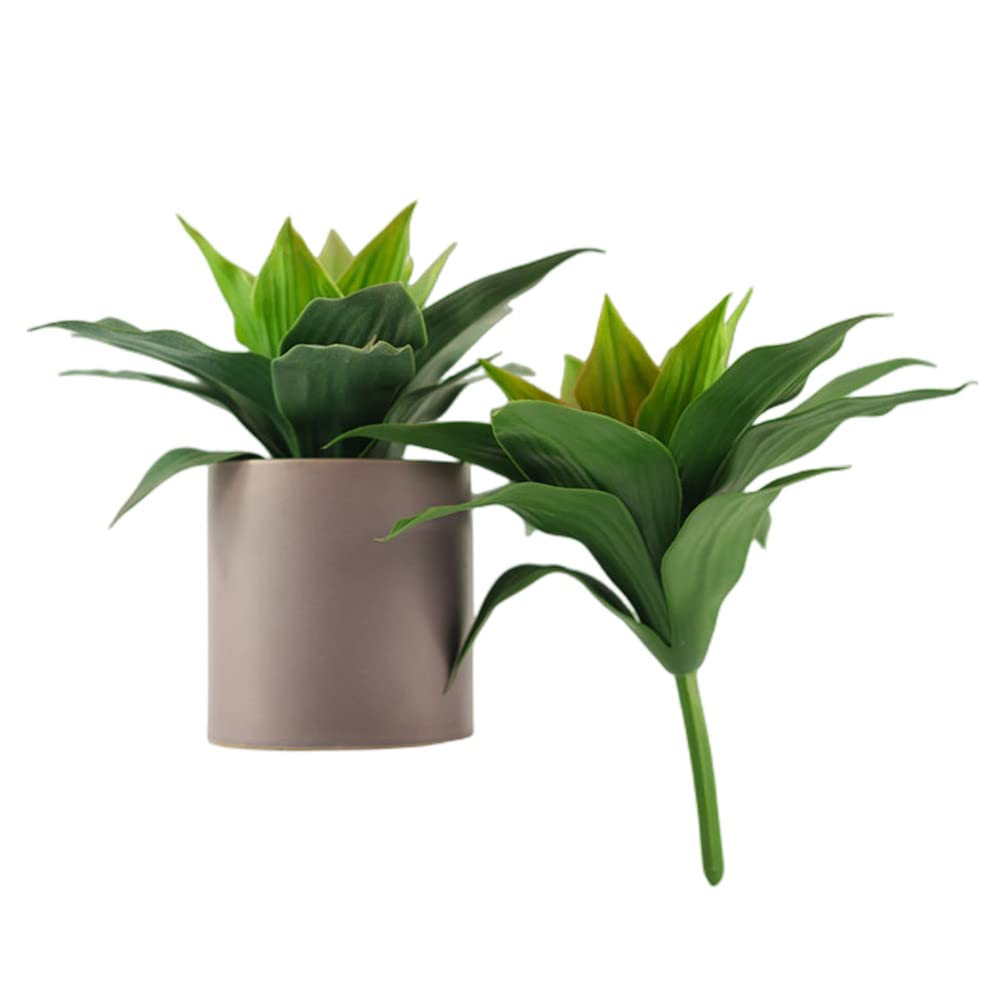 XZJMY Artificial Agave Plant Artificial Plants Fake Agave Succulent Plant UV Resistant Fake Agave Plants for Home Office Store Decoration (Green,2 Pcs)