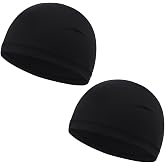 Maoko Kids Skull Cap - Comfortable and Protection Helmet Liner Caps for Children Black(2 Pieces)
