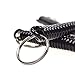YALLNASL Spring Coil Keychain Key Cellphone Snap Hook Cord Retractable Key Ring with Metal Lobster Clasp Pack of 10