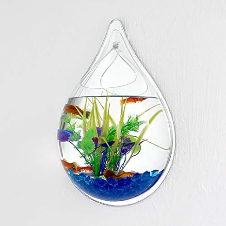 Wall Hanging Acrylic Fish Tanks With Accessories Wall Mount