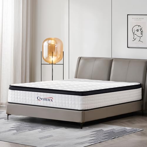 QEMNX 12-Inch Queen Hybrid Mattress