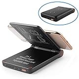Maxsooner 8000mAh Portable Wireless Charger Stand,for iPhone 11,11 Pro,11Pro Max,XR,Xs Max,Xs,X,8 Plus,10W Fast-Charging Galaxy S10 S9 S8,Note 10 Note 9 and More,QC3.0 PD18W Wired Fast Charge (Black)