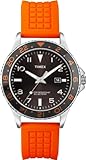Timex Men's T2P031KW Ameritus Silver-Tone Watch with Orange Band