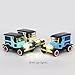 LW Model T Vintage Cars Retro style 1:32 Scale Diecast car model collection light&sound (Yellow)