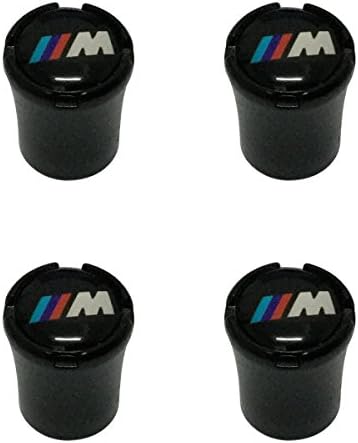 Modern Design 4pcs M Power Logo Black Auto Car Wheel Tire Air Valve Caps Tire Decoration For BMW Car Model