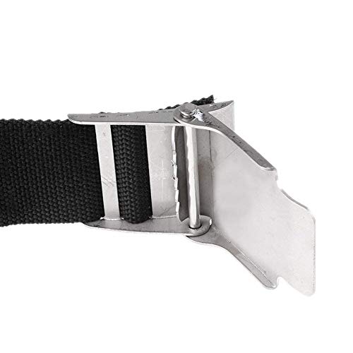 Adjustable Scuba Diving Dive Snorkeling Weight Belt Gear Equipment & Buckle black - Thumbnail 3