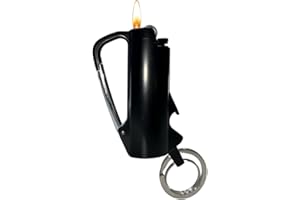 LIGHTER LOCATORS Lighter Case. Carabiner Keychain BIC Lighter Holder with Bottle Opener. 3 Colors & 2 Sizes. BIC sleeves for J5 and J6 sizes.