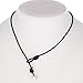 Weilim Natural Shell Choker Necklace for Women Handmade Hawaii Wakiki Beach Choker Jewelry Gift (Black14)