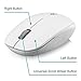 iXCC 2.4GHz Optical Wireless Mouse with Nano USB Receiver and Long Lifespan Buttons for PC, Mac, Netbook, Laptop or More - White