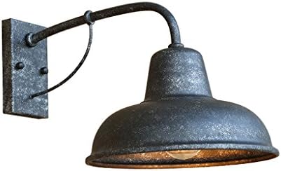 Outdoor Retro Wall Lamp Garden Outdoor Waterproof Iron Wall Light Balcony Garden Lights ( Color : Matt Black )