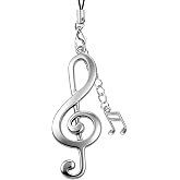 Music Keychain Cute Phone Charm Alloy Music Notes Phone Charms Aesthetic Keychain Accessories Silver Musical Note Key Chains Cool Keychains for Women Bag Charms for Handbags Purse Charm Decor Pendants
