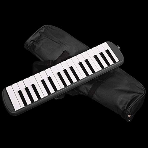 Melodica,Melodica Instrument,32-Key Melodica Melodion Musical Instrument with Mouthpieces Pipe Oxford Cloth Bag for Beginners Students Children Kids Adults Black