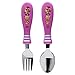 Zak Designs Paw Patrol Easy Grip Flatware Fork And Spoon Utensil Set – Perfect for Toddler Hands With Fun Characters, Contoured Handles And Textured Grips, Paw Patrol Girl