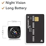 Mini Spy Camera Timeqid - Portable with and Without WiFi Hidden Camera Night Vision 170° Wide Angle Battery Rechargeable Motion Detection HD Video