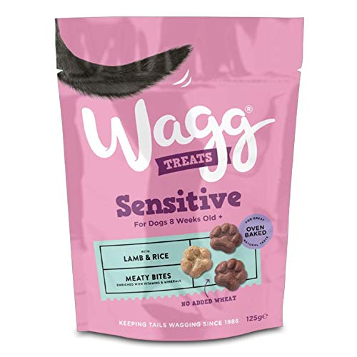 Wagg Sensitive Treats with Lamb and Rice 125gm, Deal of 4