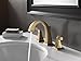 Delta Faucet Dryden Widespread Bathroom Faucet 3 Hole, Gold Bathroom Faucet, Bathroom Sink Faucet, Metal Drain Assembly, Champagne Bronze 3551LF-CZ