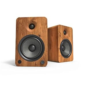 Kanto YU6WALNUT-FG 2-weg luidspreker, 100 W, draadloos, draadloos, draadloos, draadloos, 100 W, 50-2000 Hz, Bluetooth…
