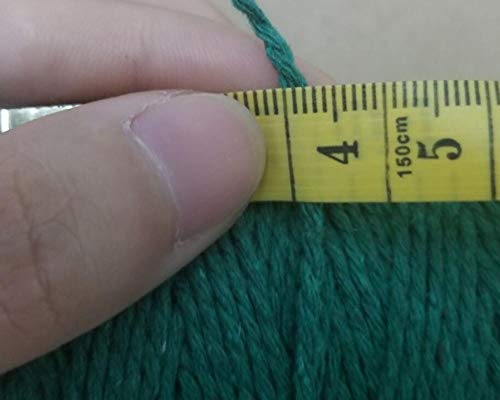 (100 Yards/2mm/19 Colors)100 DIY Macrame Cord Craft Macramé Cotton Baker Twine Craft Making Knitting Cord Rope DIY Wedding Decor Supply Christmas Wrapping String Rope (Light Yellow) - Thumbnail 2