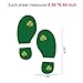 St.particks Day Decorations, Konsait St.Patrick Leprechaun Footprint Floor Decals Removable Shamrock Foot Stickers for Window Walls Saint Patty's Day Party Favors Supplies Decoration(16 Pairs)