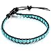 MOWOM Alloy Genuine Leather Bracelet Bangle Cuff Rope For Women Gemstone Beads Braided 1 Wraps & 2 Wraps Stone Adjustable Handmade Jewelry Gift
