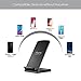 iPhone 8/8 Plus/X Wireless charger, ELEPHAS Fast Wireless charger 2 Coils Qi Quick Wireless Charging Stand for Samsung Galaxy Note 8, S8 Plus, S7 Edge, S6 Edge Plus, Note 5 Black (No AC Adapter)