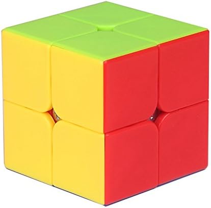 HJXD 2x2x2 Stickerless Magic Cube 1.97 Inch True Color