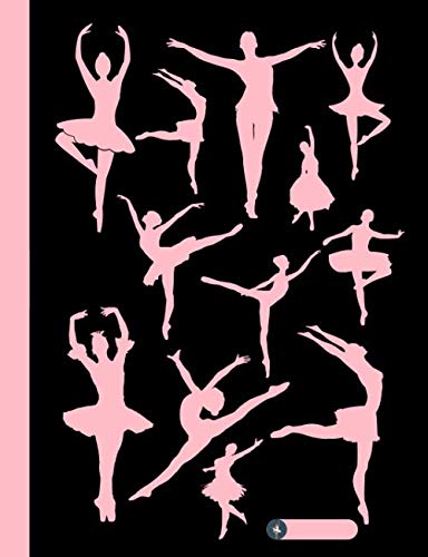 Ballerina Notebook: : Premium design 120 pages 7.44 x 9.69 inches composition lined paper perfect for school, class, notes, freehand, journal, doodle (Ballerina notebooks)