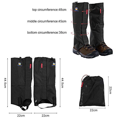 Hiking Gaiters Waterproof Breathable Leg Snow Gaiters for Women Men Walking Climbing Hunting Mountaineering Snowshoeing