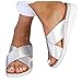 Summer Flat,Womens Fashion Flats Flip Flops Shoes Ladies Retro Slippers Beach Roman Sandals ℘Shusuen℘ Silverthumb 2