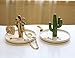 SOCOSY Cute Ceramic Cactus Ring Holder Jewelry Holder Trinket Tray Ring Dish for Earring Bracelet Keys Necklace Wedding Birthday Gift