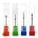 NMKL38 4PCS Cuticle Clean Nail Drill Bit Set Electric Rotatory Nail File Bit Manicure Pedicure Tools for Nail Care (Different Bits)