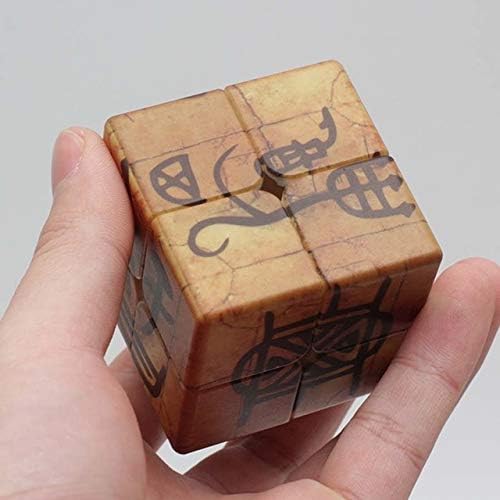 Oracle Cards - Magic Cube 3x3x3 Oracle Chinese Ancient Character High Difficulty Six-sided Memory Game Speed Puzzle Cube for 6 Years old