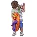 Halloween Toy Assortment Trick or Treat Party Favors Filled in 15 Drawstring Goodie Bags. Set Includes Tattoos Crayons Stampers Erasers teeth fangs frogs balls Rings poppers coil springs