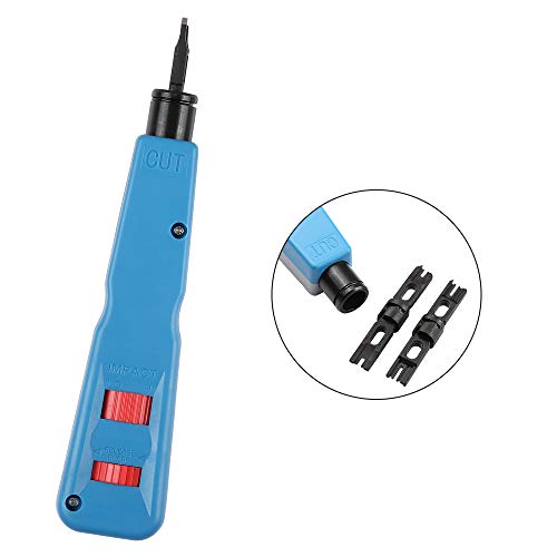 Solsop Punch Down Tool With 110 And Krone Blade, 5Pack RJ45 Cat6