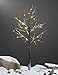LIGHTSHARE Snow Dusted Tree with Warm White LED Lights, Brown, for Indoor and Outdoor, Christmas Decoration Idea (4FT)