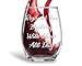 Reward For Dealing With Idiots All Day Funny 15oz Crystal Stemless Wine Glass - Fun Wine Glasses with Sayings Gifts For Women, Her, Mom on Mother's Day Or Christmas
