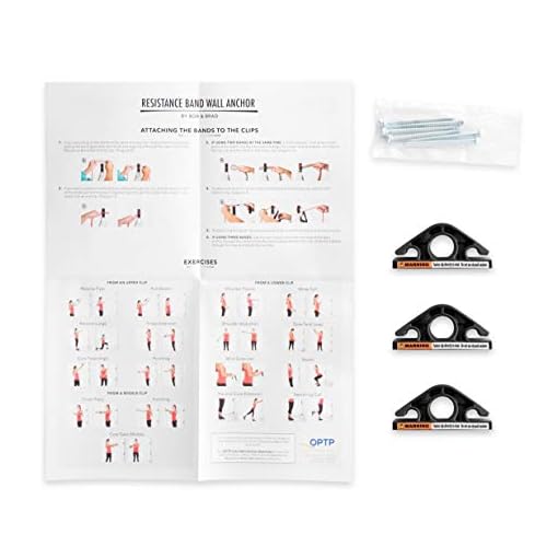OPTP Resistance Band Wall Anchors by Bob and Brad: Space Saving Wall Mount Clips for Home Gym Workouts | for Strength… - Image 3