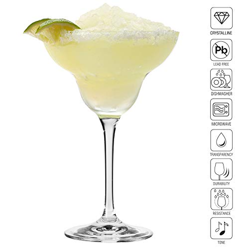 Krosno Margarita-Gläser Cocktailgläser | Set von 6 | 270 ML | Avant-Garde Kollektion | Perfekt für Zuhause, Restaurants… – Bild 4
