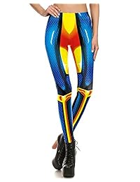 Pantalones góticos para dama con estampado de cómic y pantalones de capris