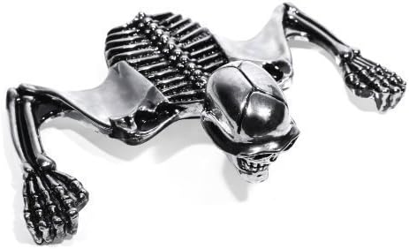 Skull Skeleton Visor Chrome Skull Ornament Taillight Flat Harley Universal