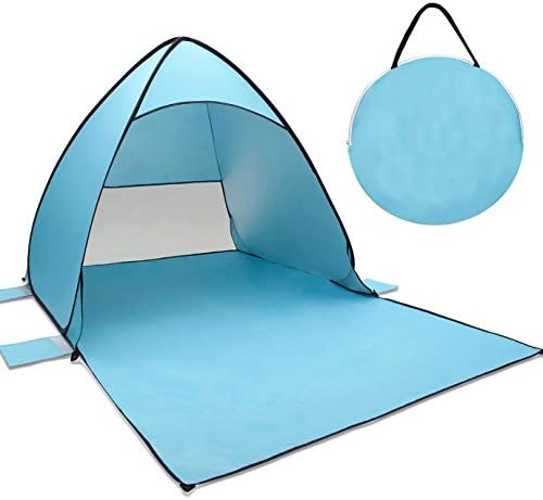 Tecare Pop Up Tent, Beach Tent Kids Play Garden/Backpacking/Hiking/Lightweight/Easy Setup Outdoors Anti-UV 50+ Sun Shelters
