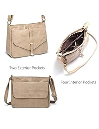 VASCHY - Bolso bandolera de piel vegana para mujer