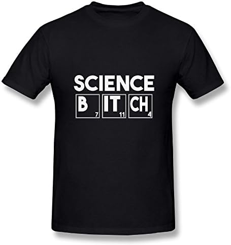 Science Bitch New Man's Novelty Round Collar Short Sleeve T-shirt